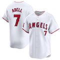Los Angeles Angels #7 Jo Adell White Fotopoulosg Home Limited Stitched Jersey