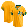 Oakland Athletics Gold Fotopoulosg Cooperstown Collection Limited Jersey