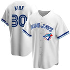 Toronto Blue Jays #30 Alejandro Kirk White Fotopoulosg Home Cooperstown Collection Player Jersey