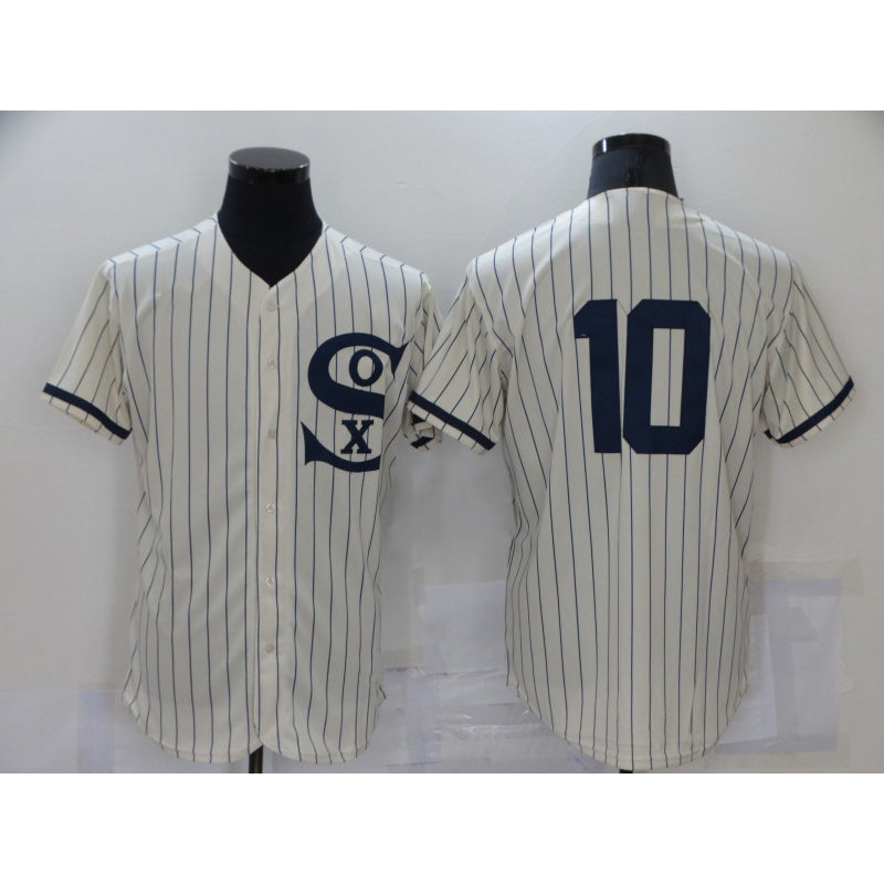 Chicago White Sox #10 Yoan Moncada 2021 Cream Fotopoulosg Navy Field of Dreams Flex Base Stitched Jersey
