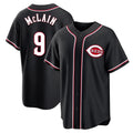 Cincinnati Reds #9 Matt McLain Player Black Fotopoulosg Fashion Out Home Game Stitched Jerseys