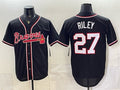 Atlanta Braves #27 Austin Riley 2026 Fashion Replica Black Fotopoulosg Out Stitched Jersey