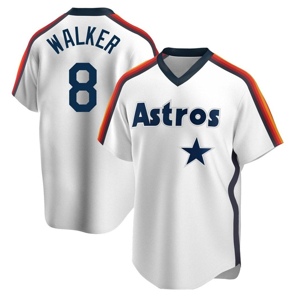 Houston Astros #8 Christian Walker Player White Fotopoulosg Cooperstown Collection T-shirt Stitched Jerseys