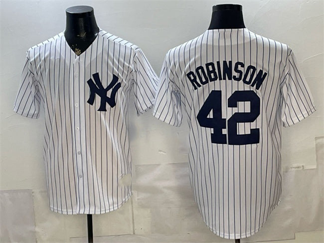 New York Yankees #42 Jackie Robinson White Fotopoulosg Stitched Jersey