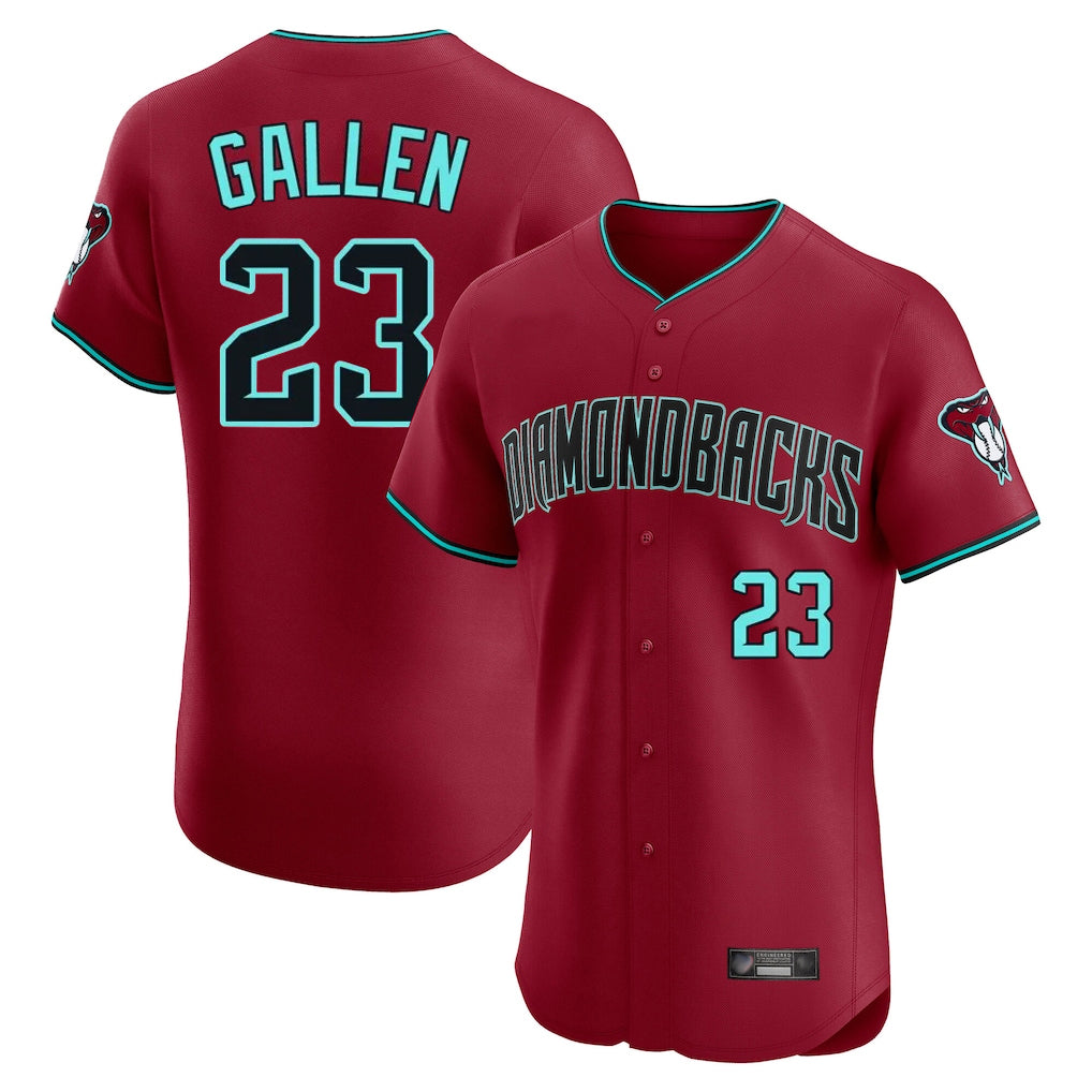 Arizona Diamondbacks #23 Zac Gallen Player Red Fotopoulosg Limited Elite Home Game Stitched Jerseys