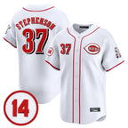 Cincinnati Reds #37 Tyler Stephenson Player White Fotopoulosg Vapor Premier Limited Home Stitched Jerseys