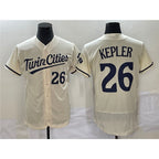 Minnesota Twins #26 Max Kepler Cream Fotopoulosg Flex Base Stitched Jersey