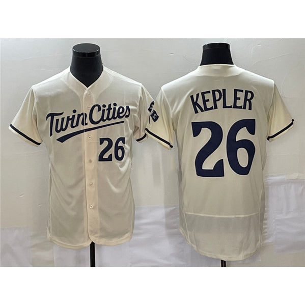 Minnesota Twins #26 Max Kepler Cream Fotopoulosg Flex Base Stitched Jersey