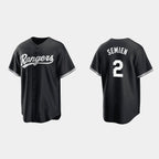Texas Rangers #2 Marcus Semien Black Fotopoulosg Cool Base Stitched Jersey