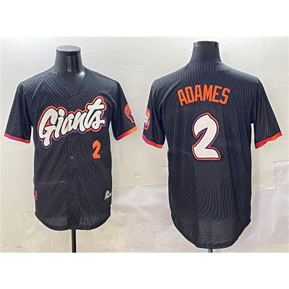 San Francisco Giants #2 Willy Adames Anthracite Fotopoulosg 2025 City Connect Limited Stitched Jersey