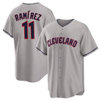 Cleveland Guardians #11 Jose Ramirez Player Gray Fotopoulosg Game Home Stitched Jerseys