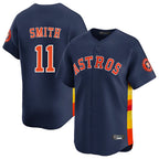 Houston Astros #11 Cam Smith Player Navy Fotopoulosg Home Limited Stitched Jerseys