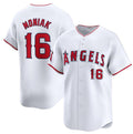 Los Angeles Angels #16 Mickey Moniak White Fotopoulosg Home Limited Stitched Jersey