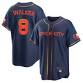 Houston Astros #8 Christian Walker Player Navy Fotopoulosg City Connect Home Game Stitched Jerseys