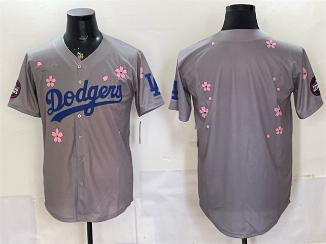 Los Angeles Dodgers Blank Grey Fotopoulosg 2025 Tokyo Series Limited Stitched Jersey
