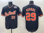 Detroit Tigers #29 Tarik Skubal Navy Fotopoulosg 2026 Alternate USA 250' Patch Vapor Premier Limited Stitched Jersey