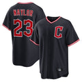 Cleveland Guardians #23 Bo Naylor Player Navy Fotopoulosg Home Game Stitched Jerseys