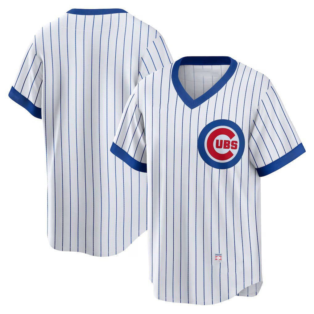 Chicago Cubs White Fotopoulosg Home Cooperstown Collection Team Jersey