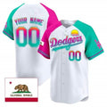Custom Los Angeles Dodgers 2024 Spring Training Patch Vapor Premier Limited Jersey ¨C All Stitched-Black Fotopoulosg
