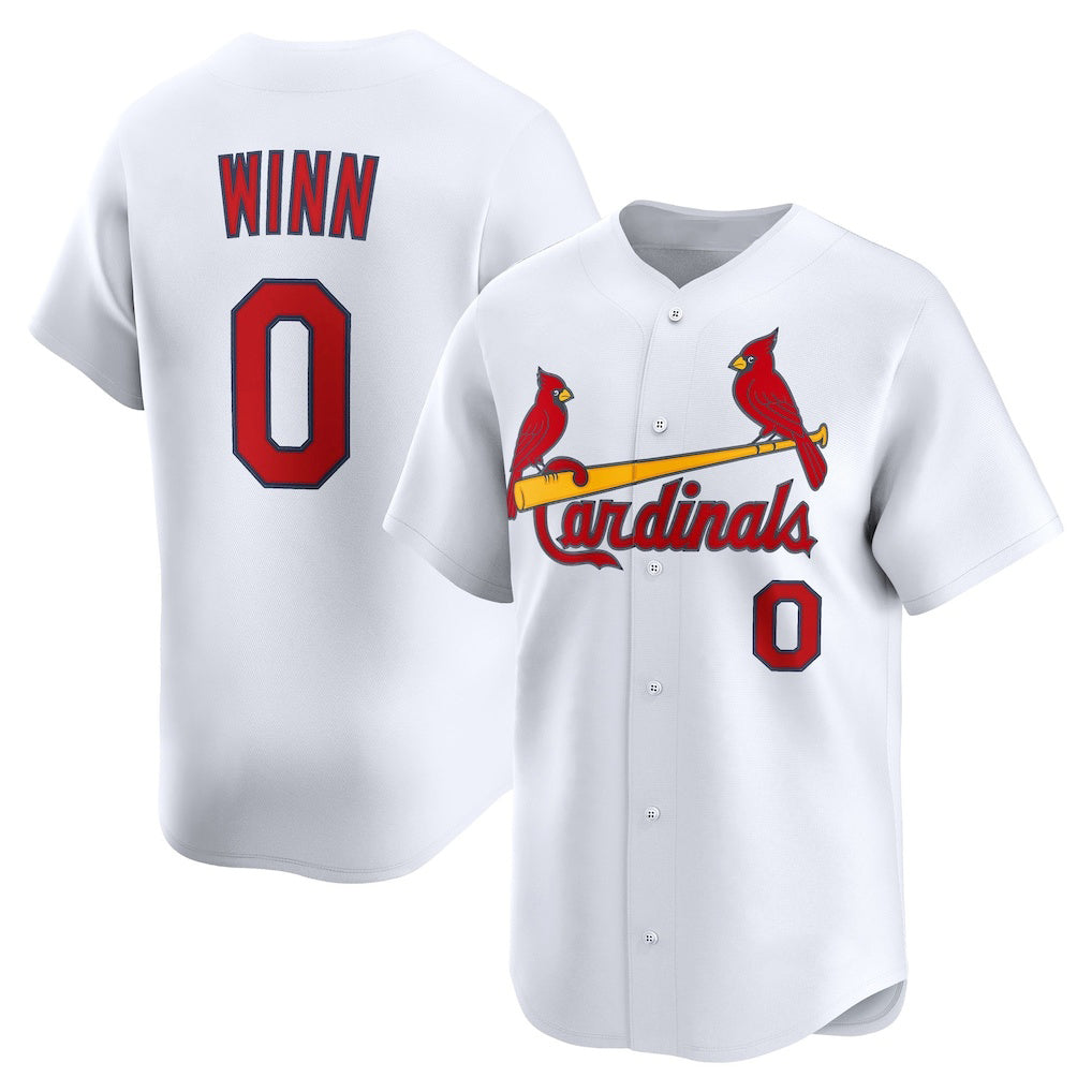 St. Louis Cardinals #0 Masyn Winn White Fotopoulosg Home Limited Jersey