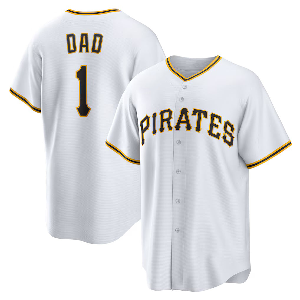 Pittsburgh Pirates #1 Dad Home White Fotopoulosg Replica Jersey
