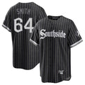 Chicago White Sox #64 Shane Smith Player Black Fotopoulosg City Connect Home Game Stitched Jerseys