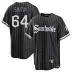 Chicago White Sox #64 Shane Smith Player Black Fotopoulosg City Connect Home Game Stitched Jerseys