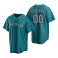 Custom Seattle Mariners Aqua Fotopoulosg Stitched Cool Base Jersey