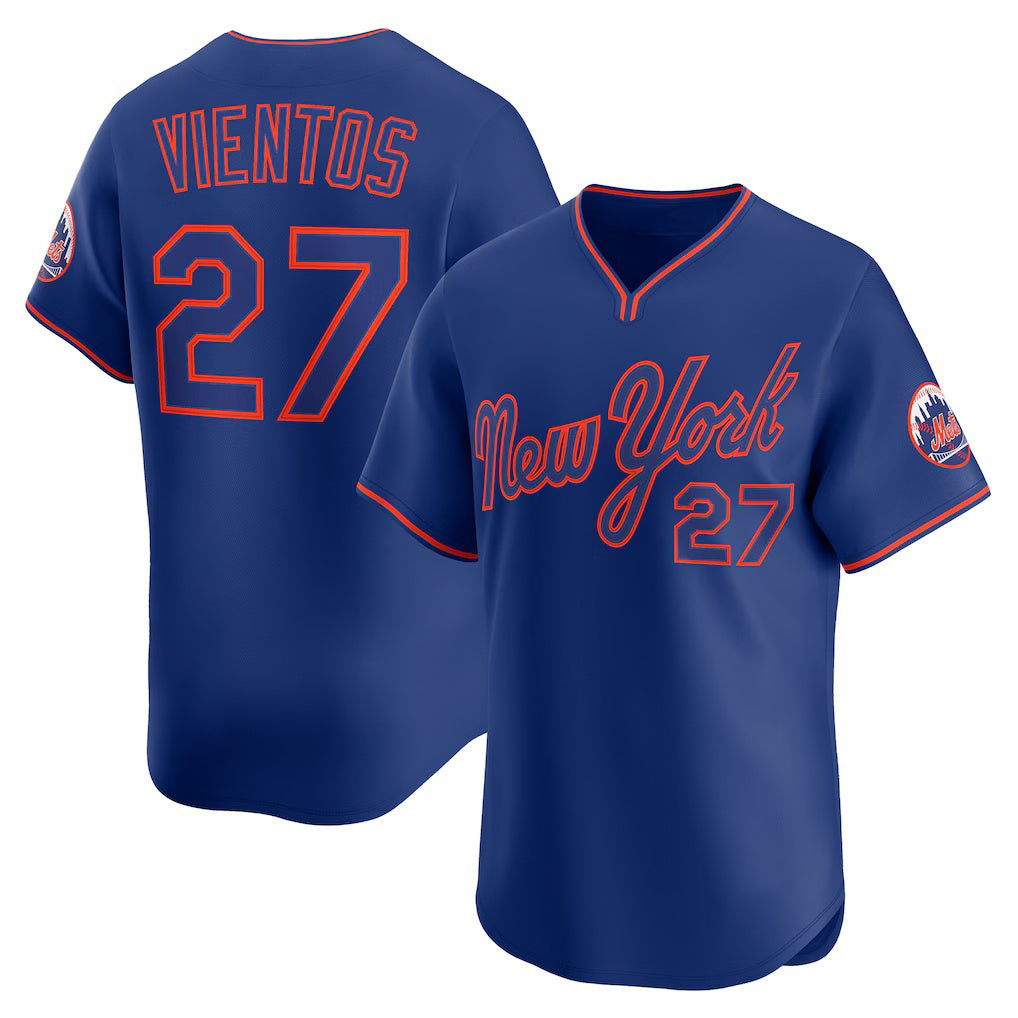 New York Mets #27 Mark Vientos Royal Fotopoulosg Alternate Limited Player Jersey