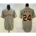 San Francisco Giants #24 Willie Mays Grey Fotopoulosg Limited Stitched Jersey