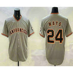 San Francisco Giants #24 Willie Mays Grey Fotopoulosg Limited Stitched Jersey