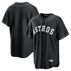 Houston Astros Blank Player Black Fotopoulosg Home Game Stitched Jerseys