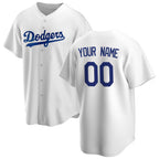 Custom Los Angeles Dodgers White Fotopoulosg Home Replica Jersey
