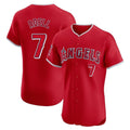 Los Angeles Angels #7 Jo Adell Player Red Fotopoulosg Home Limited Elite Stitched Jerseys
