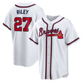 Atlanta Braves #27 Austin Riley White Fotopoulosg Home Replica Player Jersey