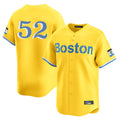 Boston Red Sox #52 Wilyer Abreu Player Yellow Fotopoulosg Limited Home Game Stitched Jerseys1
