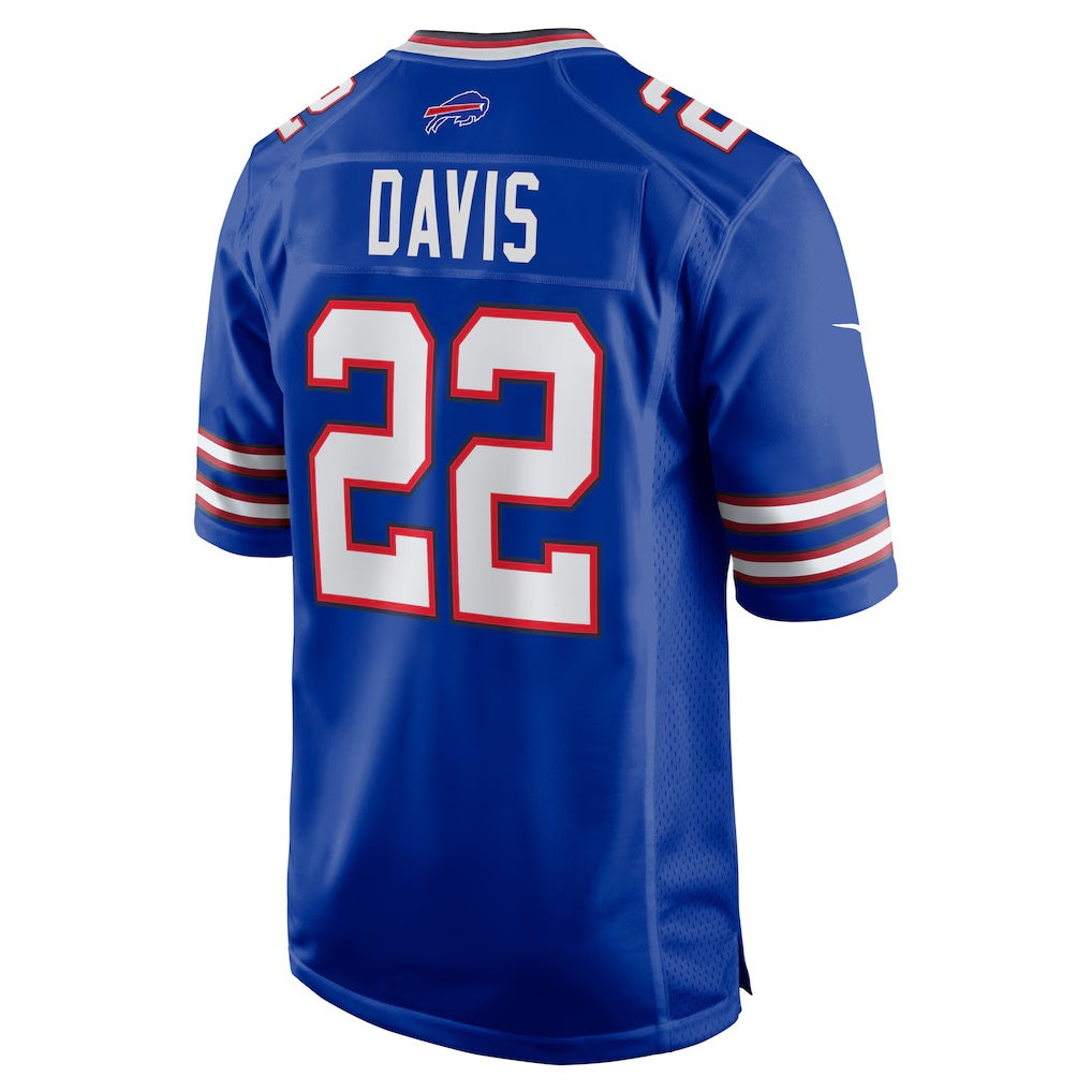 B.Bills #22 Ray Davis Royal Fotopoulosg Game Jersey