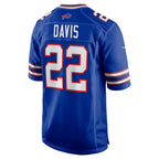B.Bills #22 Ray Davis Royal Fotopoulosg Game Jersey