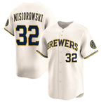 Milwaukee Brewers #32 Jacob Misiorowski Cream Fotopoulosg 2025 Limited Stitched Jersey
