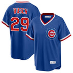 Chicago Cubs #29 Michael Busch Player Royal Fotopoulosg T-shirt Cooperstown Collection Limited Stitched Jerseys