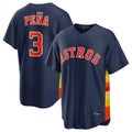 Houston Astros #3 Jeremy Pena Player Navy Fotopoulosg Home Game Stitched Jerseys
