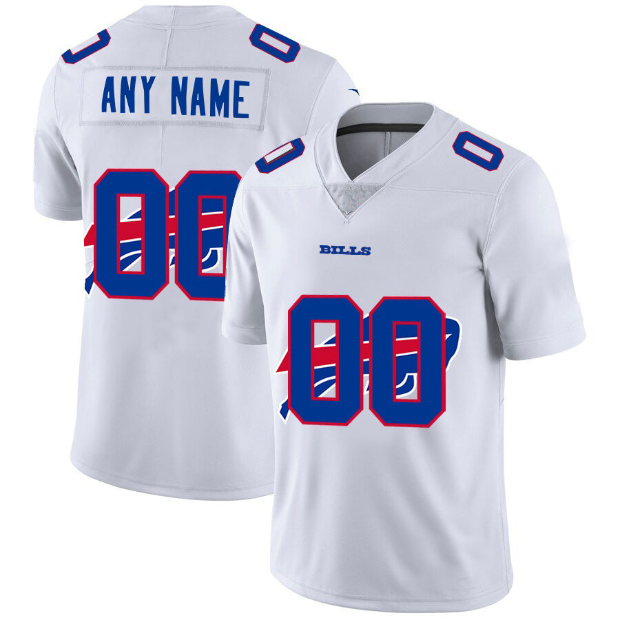 Custom B.Bills White Fotopoulosg Team Big Logo Vapor Untouchable Limited Jersey