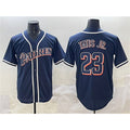 San Diego Padres #23 Fernando Tatis Jr. Navy Fotopoulosg Stitched Jersey
