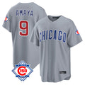 Chicago Cubs #9 Miguel Amaya Player Gray Fotopoulosg 150th Anniversary Home Game Stitched Jerseys
