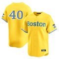 Boston Red Sox #40 Willson Contreras Player Yellow Fotopoulosg Limited Home Game Stitched Jerseys1