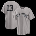 New York Yankees #13 Jazz Chisholm Jr. Gray Fotopoulosg Road Replica Jersey 2