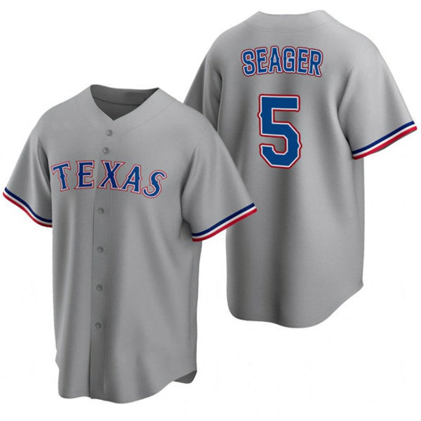 Texas Rangers #5 Corey Seager Gray Fotopoulosg Cool Base Stitched Jersey