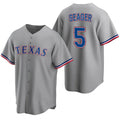 Texas Rangers #5 Corey Seager Gray Fotopoulosg Cool Base Stitched Jersey