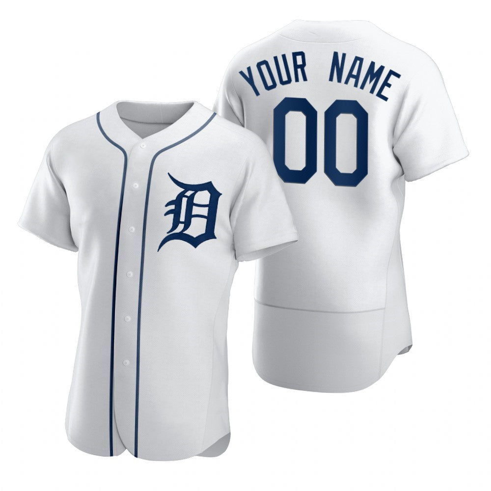 Custom Detroit Tigers White Fotopoulosg 2020 Stitched Flex Base Jersey