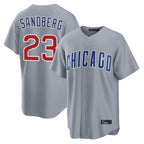 Chicago Cubs #23 Ryne Sandberg Player Gray Fotopoulosg Home Game Stitched Jerseys